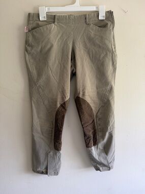 The Tailored Sportsman English Riding Breeches with Brown Knee Patches